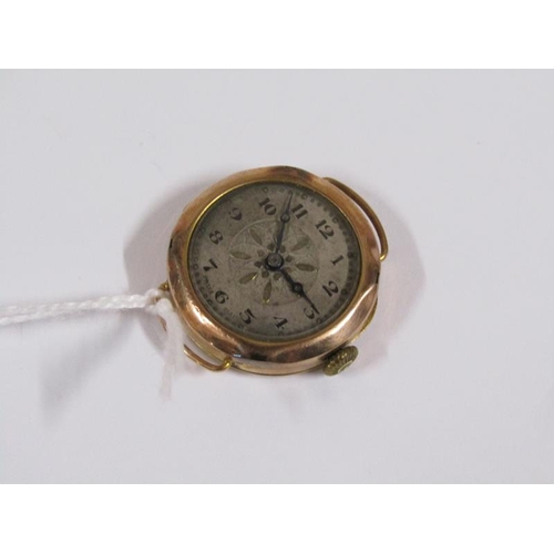 1530 - 9ct gold ladies watch movement