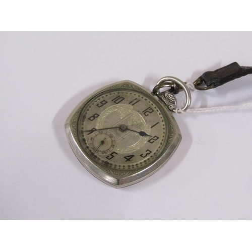 1553 - Late 19c/early 20c Continental nickel cased pocket watch