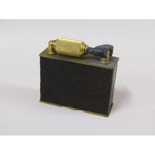 1554 - Large McMurdo brass table lighter, 7cm w.