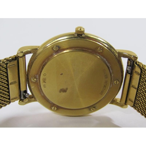 1575 - Tissot 1853 gents 18ct gold watch movement with gilt metal strap and stainless steel gilt metal fitt... 