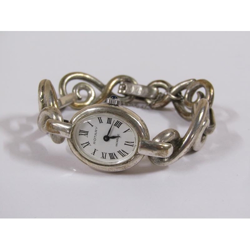 1589 - Collection of four misc. ladies and gents watches to incl. a Rotary ladies silver watch