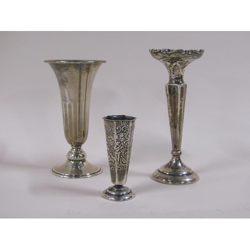 1680 - Three silver vases