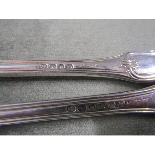 1797 - Three silver serving spoons, 16ozt