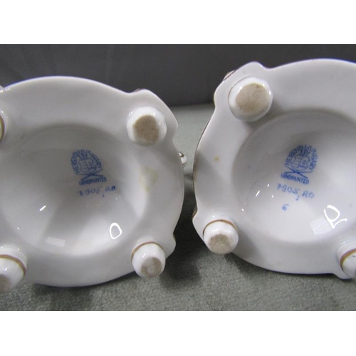 1856 - Pair of Herend spill holders, 8cm h