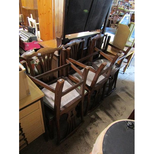 518 - SIX GEORGIAN DINING CHAIRS