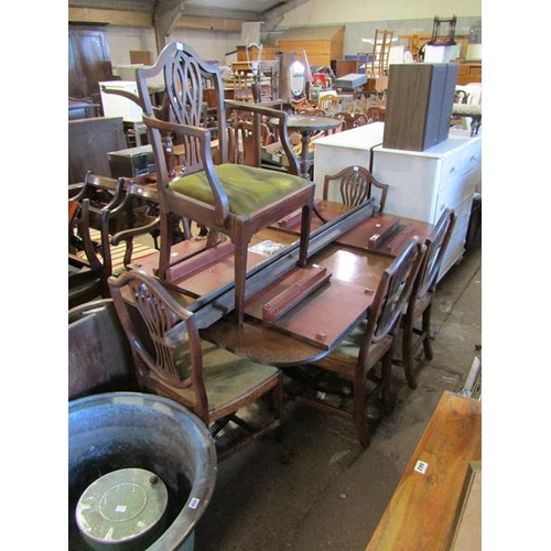 690 - REPRODUCTION DINING TABLE AND CHAIRS