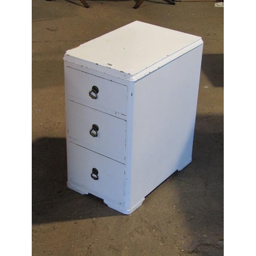 766 - THREE DRAWER PEDESTAL