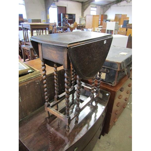 776 - 1930s OAK GATELEG TABLE