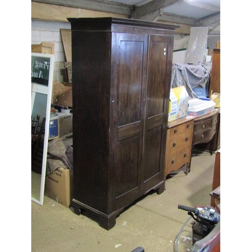 792 - MAHOGANY WARDROBE