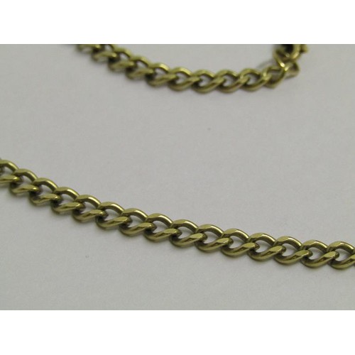 1637 - 9ct gold chain, 26g - 60cms l