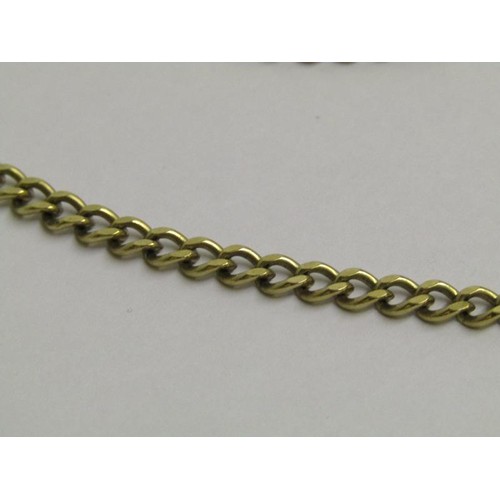 1637 - 9ct gold chain, 26g - 60cms l