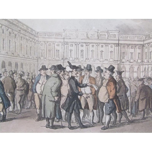 1292 - Collection of seven Dr Syntax coloured prints, etched by Rowlandson, various subjects.  F/g 12.5 x 1... 