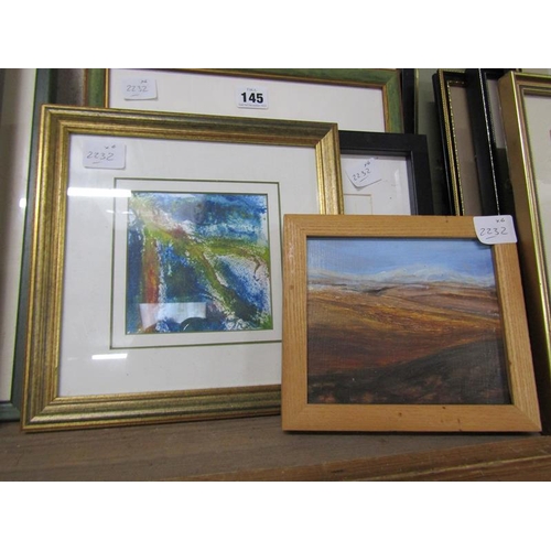 145 - COLLECTION OF ARTWORK TO INC. FRAMED OIL AND PRINTS