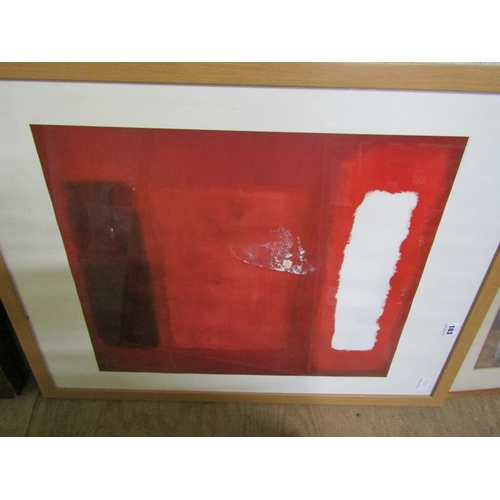 163 - FRAMED PRINTS, VINTAGE AND ABSTRACT