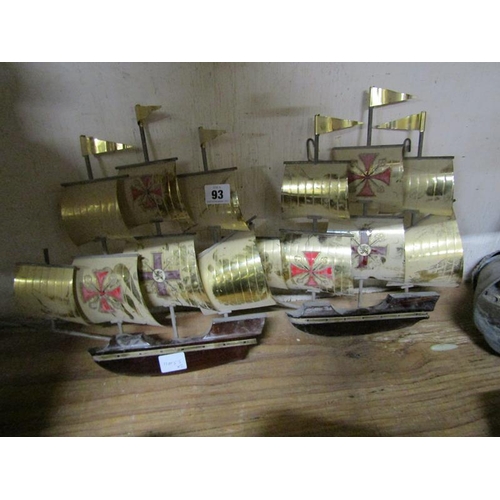 93 - SAILING SHIP PLAQUES