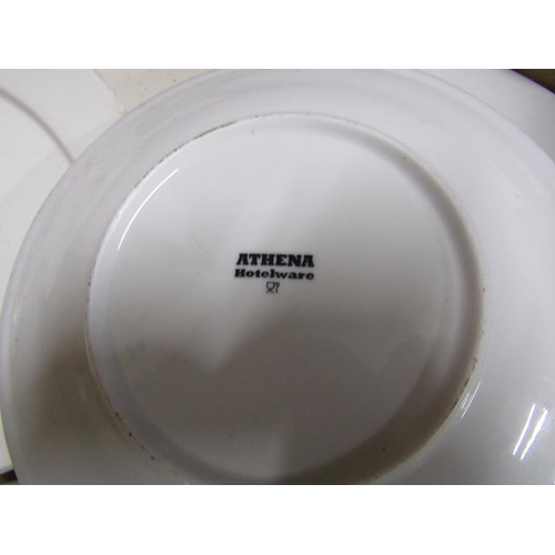 288 - LARGE COLLECTION OF WHITE GLAZED TABLEWARES