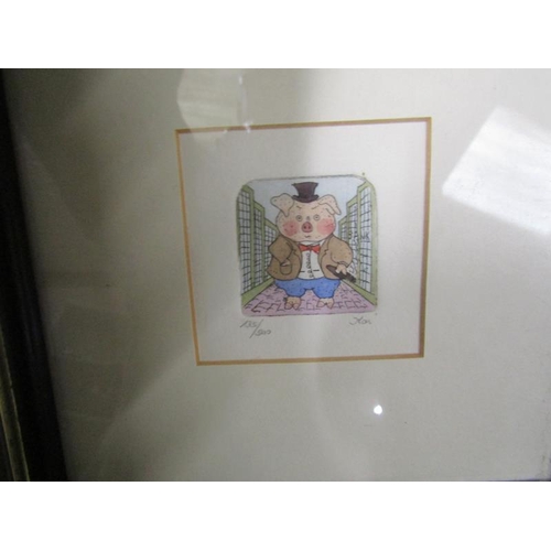 345 - QTY OF FRAMED PRINTS