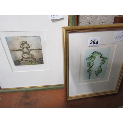 364 - QTY OF FRAMED AND SIGNED LIMITED ETCHINGS