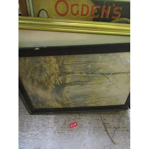 401 - QTY OF FRAMED PICTURES AND PRINTS - ADVERTISING ETC