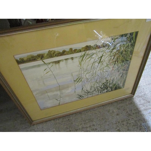 401 - QTY OF FRAMED PICTURES AND PRINTS - ADVERTISING ETC