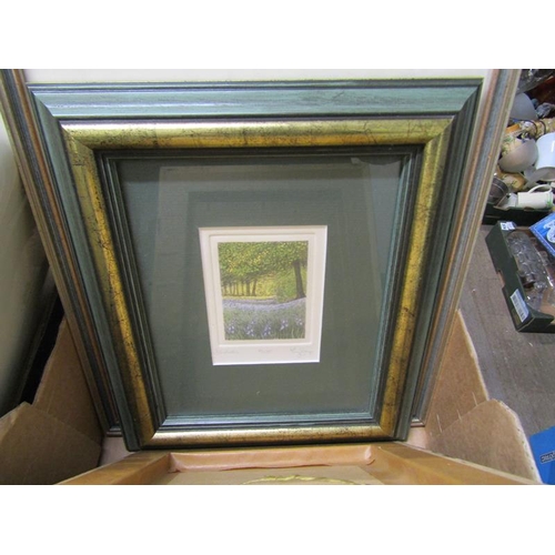 408 - QTY OF FRAMED AND SIGNED ETCHINGS AND ARTWORK