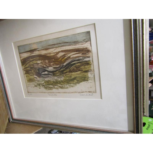 408 - QTY OF FRAMED AND SIGNED ETCHINGS AND ARTWORK