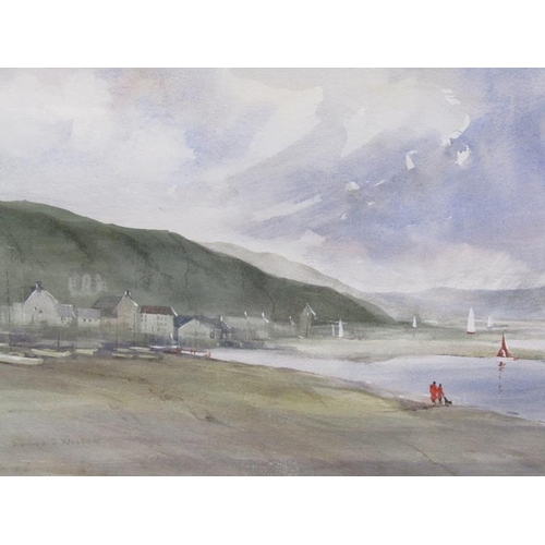 405 - TWO FRAMED WATERCOLOOUR - COASTAL AND LANDSCAPE