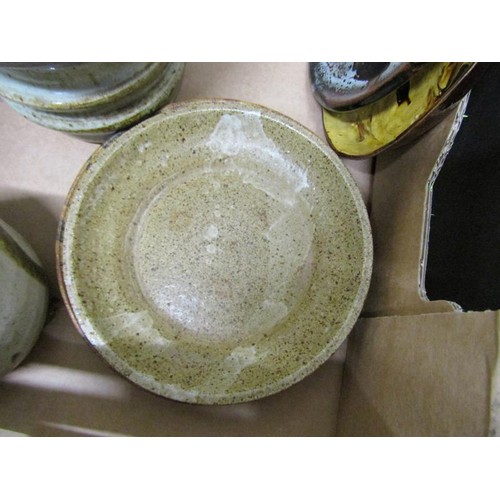 431 - BOX OF STUDIO POTTERY