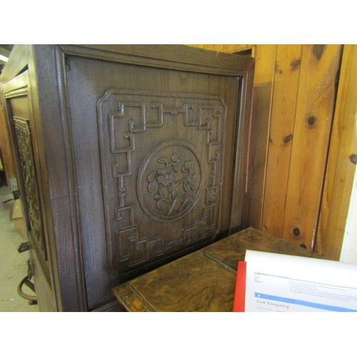 800A - CHINESE CARVED CABINET 90 X 165 cm