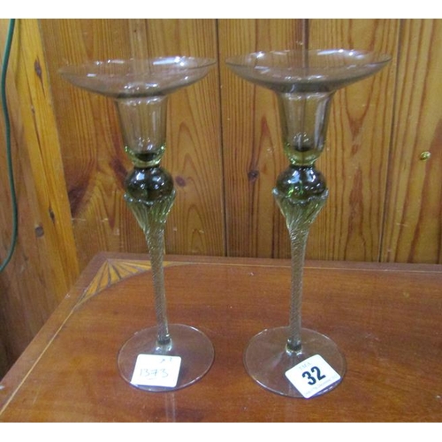 32 - VENETIAN STYLE CANDLESTICKS