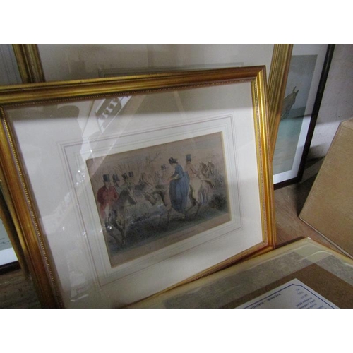 87 - COLLECTION OF FRAMED ENGRAVINGS, PRINTS ETC