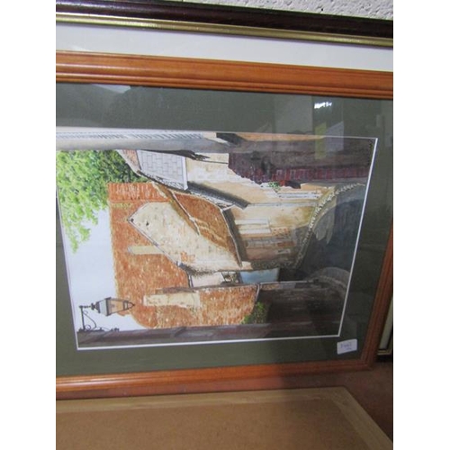 358 - QTY OF FRAMED PICTURES AND PRINTS TO INC. WATERCOLOURS