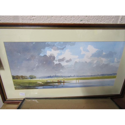 358 - QTY OF FRAMED PICTURES AND PRINTS TO INC. WATERCOLOURS