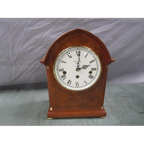 COMITTI OF LONDON MANTEL CLOCK, 32cms H