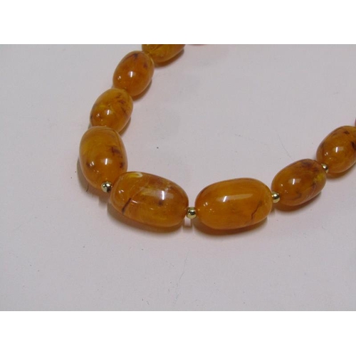 1558 - AMBER NECKLACE 50cms L