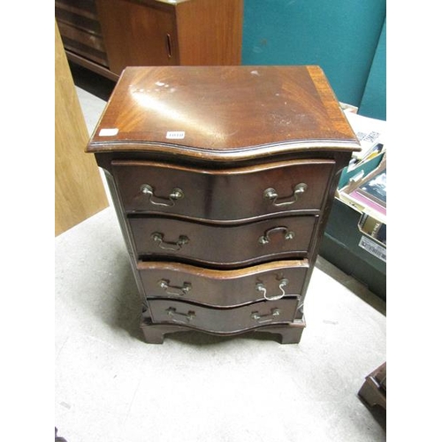 1010 - SERPENTINE FRONTED FOUR DRAWER CHEST