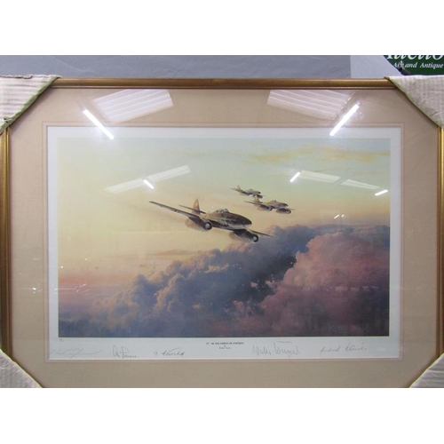 1231 - ROBERT TAYLOR SQUADRON OF EXPERTS AND RUSSIAN ROULETTE, SIGNED COLOURED PRINTS F/G 45 x 70cms