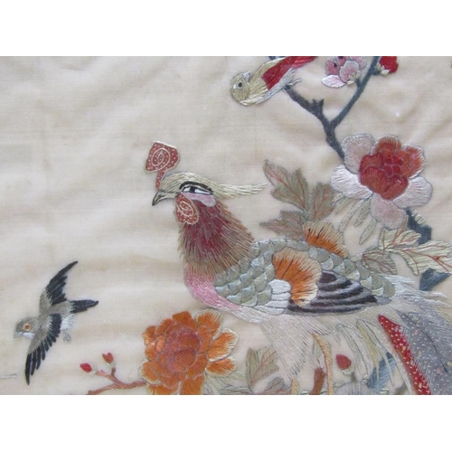 1271 - ORIENTAL NEEDLEWORK PICTURE, F/G 34 x 55 cms