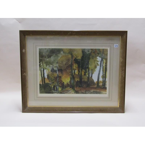 1278 - WILLIAM RUSSELL FLINT, FRAMED LIMITED EDITION PRINT, HAYSTACK IN A COPSE, SIGNED IN PENCIL AND STAMP... 