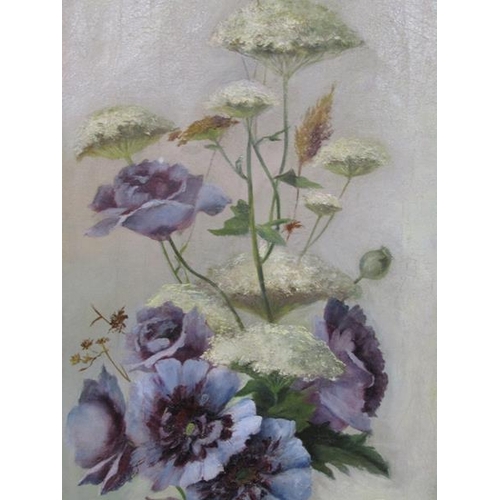 1294 - D WALLEY 1890 - BOUQUET OF SPRING FLOWERS, SIGNED AND DATED, OIL ON CANVAS, FRAMED, 26CM X 40CM