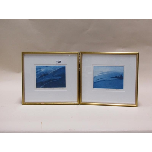 1316 - HEIDI MELLAR - TWO CONTEMPORARY LIMITED EDITION COLOURED PRINTS - SOUL SEARCHING & MIRAGE, EACH FRAM... 