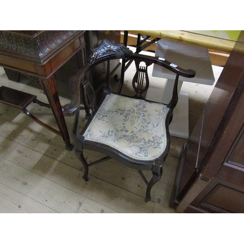 2036 - LATE VICTORIAN BOW BACK CORNER CHAIR