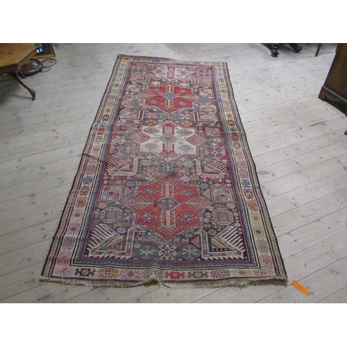 2034 - ORIENTAL RUG OF MULTI COLOURED GROUND