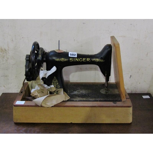 502 - VINTAGE SINGER SEWING MACHINE