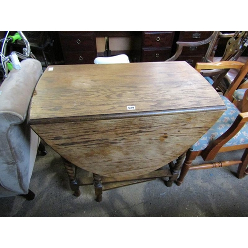 529 - OAK GATELEG TABLE