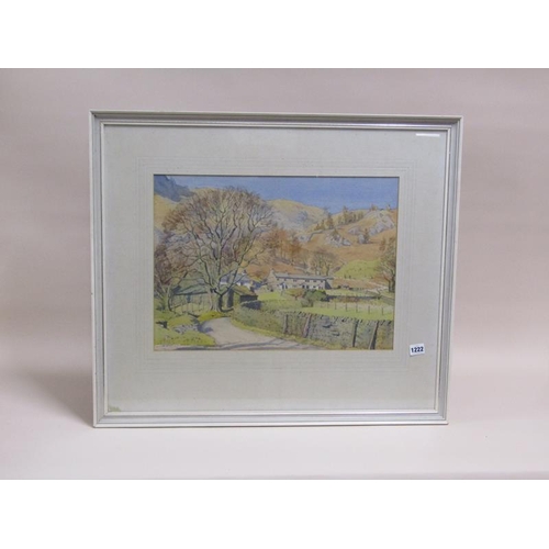 1222 - HENRY W BRACKEN - SCOTTISH BORDERS, SIGNED WATERCOLOUR, F/G, 36CM X 50CM