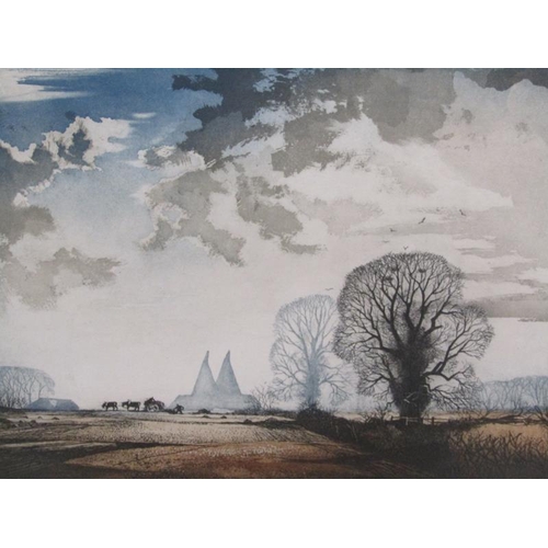 1246 - ROWLAND HILDER - PAIR, AGRICULTURAL SUBJECTS, COLOURED PRINTS, EACH F/G, 31CM X 44CM