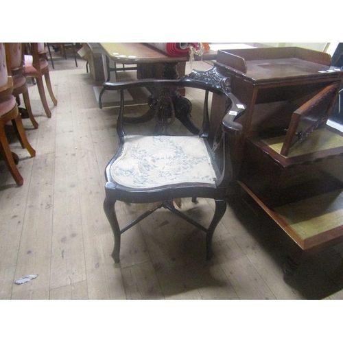 1783 - LATE 19C/EARLY 20C BOW BACK CORNER CHAIR