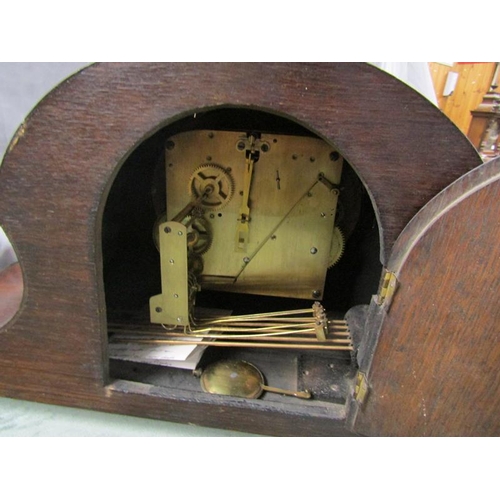 1323 - 1920s DOME TOP MANTEL CLOCK