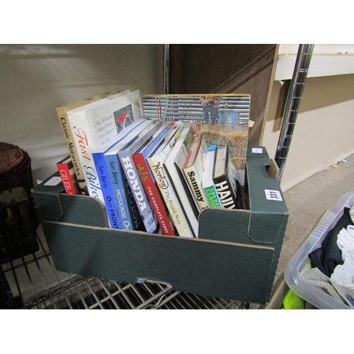 331 - BOX OF MIXED BOOKS ON MOTORCYCLES ETC